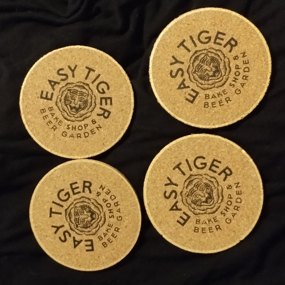 ❄️Easy Tiger Cork coasters 4pk (4 sets per purchase) - Picture 6 of 7